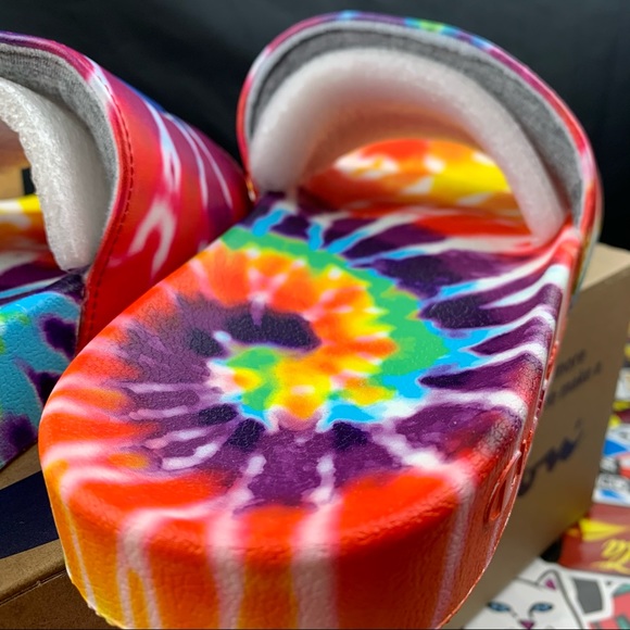 Champion Rainbow Tie Dye Slides 7 Womens - Picture 3 of 9